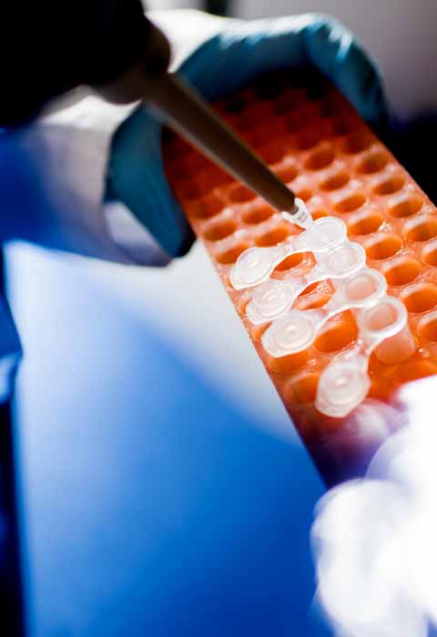 squirt liquid in small hole of container